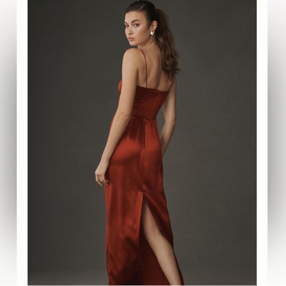 ⭐️Reformation Frankie Silk Dress Rosette⭐️ - Picture 6 of 16